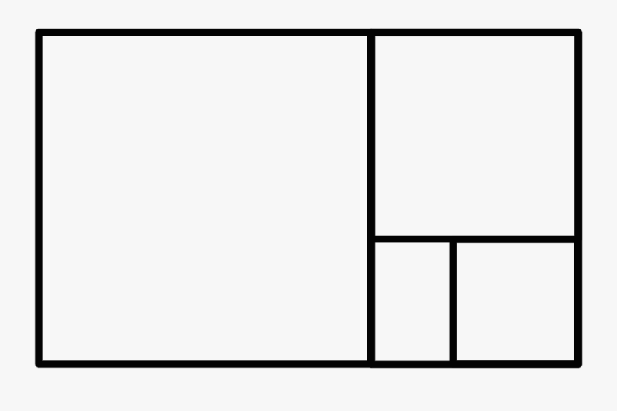 Golden Template Clipart Free - Golden Ratio Rectangle Png, Transparent Clipart