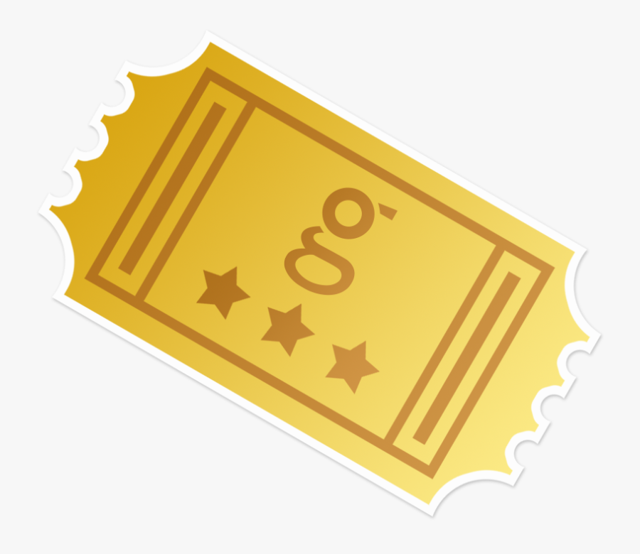 Golden Ticket Willy Wonka Logo Clip Art - Golden Ticket Logo Png, Transparent Clipart