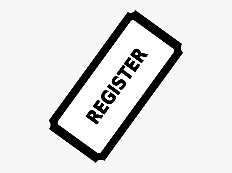 Register Ticket Button Svg Clip Arts - Registration Clipart, Transparent Clipart