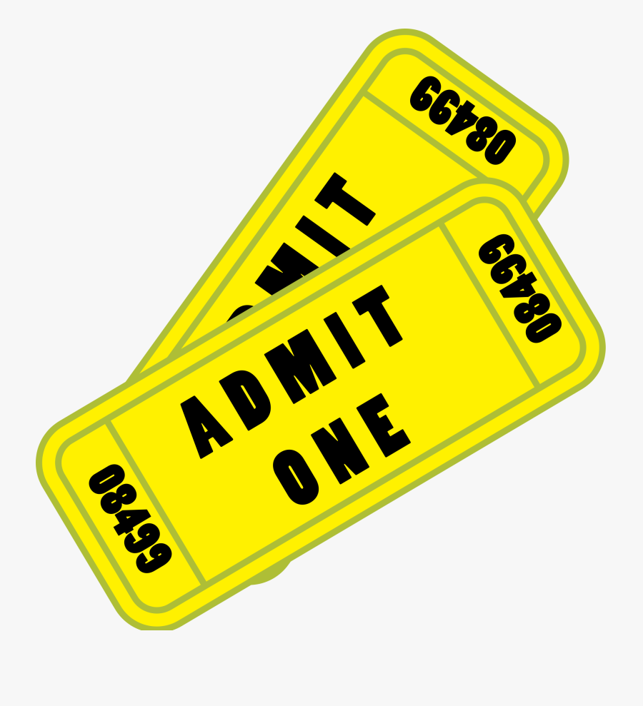 Ticket Concert Animation Clip Art - Cartoon Cinema Ticket Png, Transparent Clipart