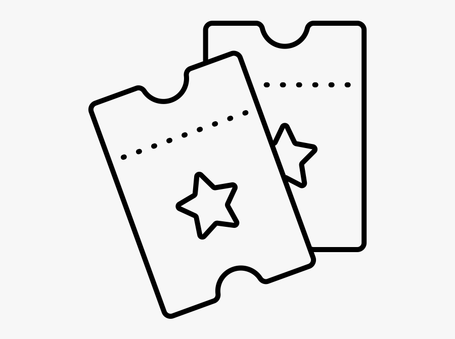 Ticket Stub Clip Art - Drawing Of Ticket Stub, Transparent Clipart