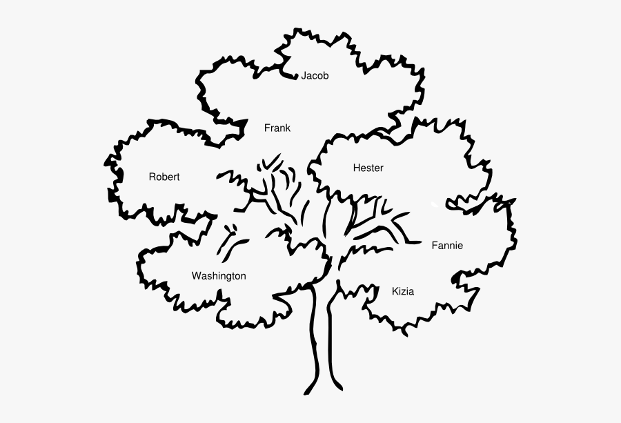 Black And White Cook Family Reunion Tree Clipart Cliparts - Family Reunion Tree Clip Art, Transparent Clipart