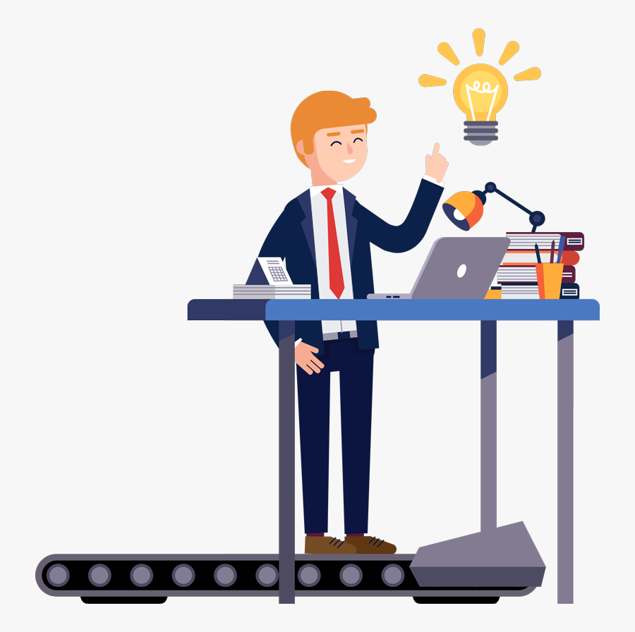 Clipart Walking Proper Walking - Business Man Having New Bright Solution Idea, Transparent Clipart