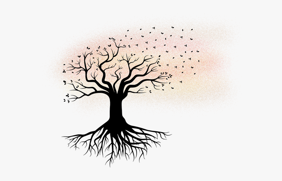 Reflections On Grief And Loss - Family Reunion Tree With Roots, Transparent Clipart