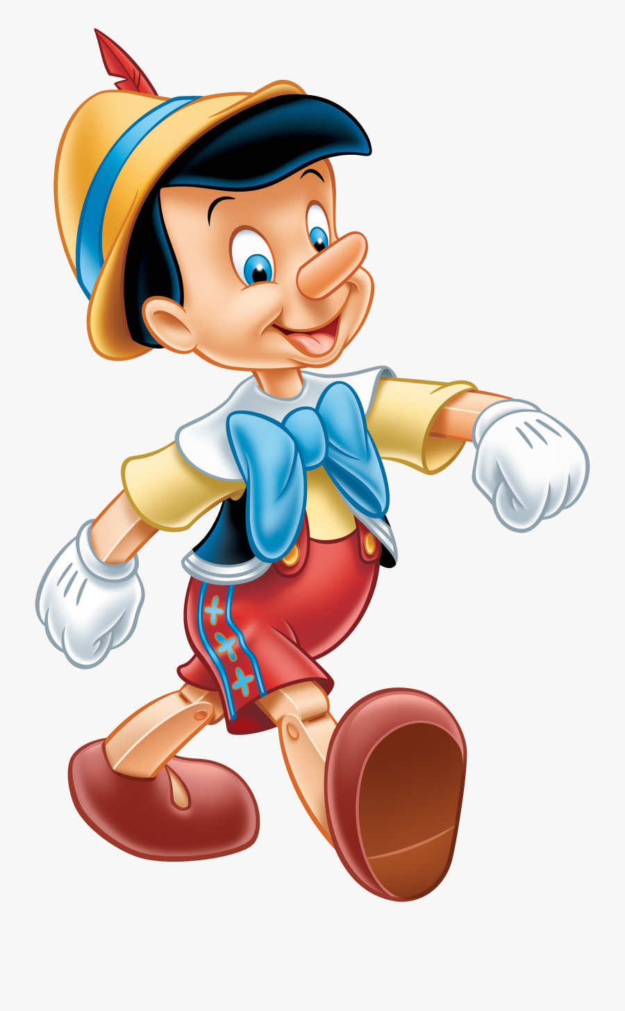 Pinocchio Walking Transparent Png - Pinocchio Disney, Transparent Clipart