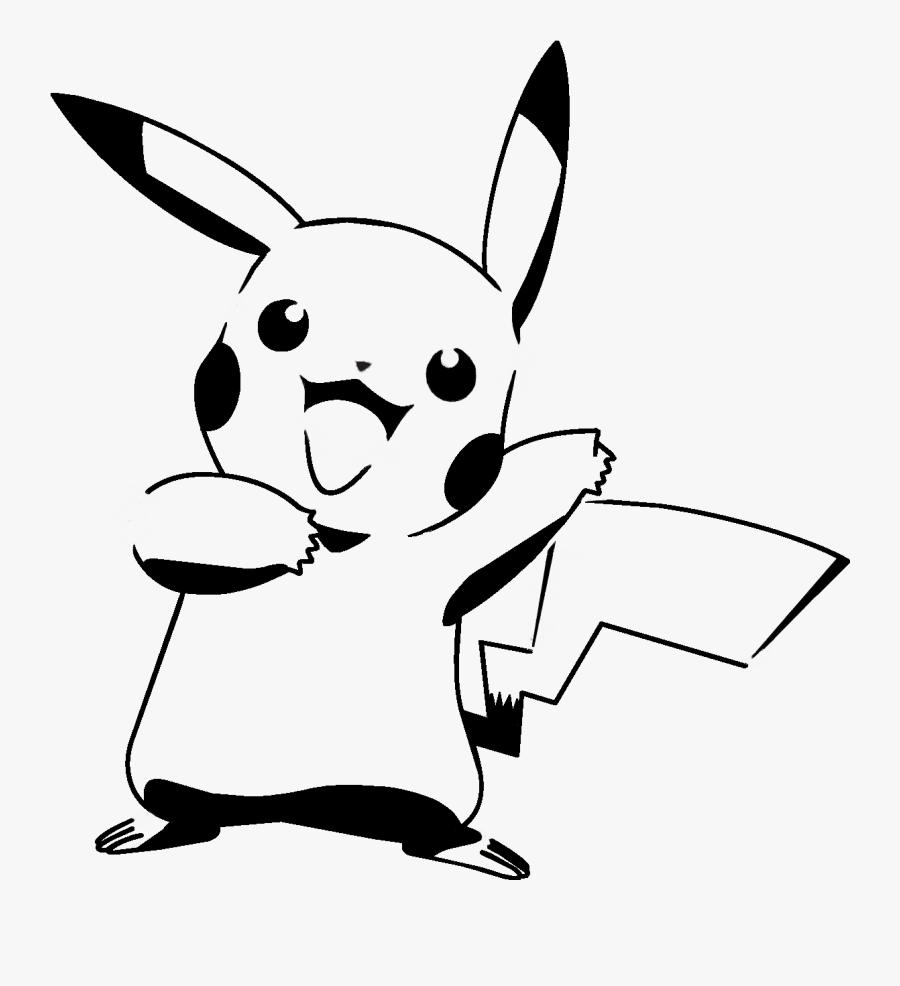 Transparent Ear Clipart Black And White - Pokemon Stencil, Transparent Clipart