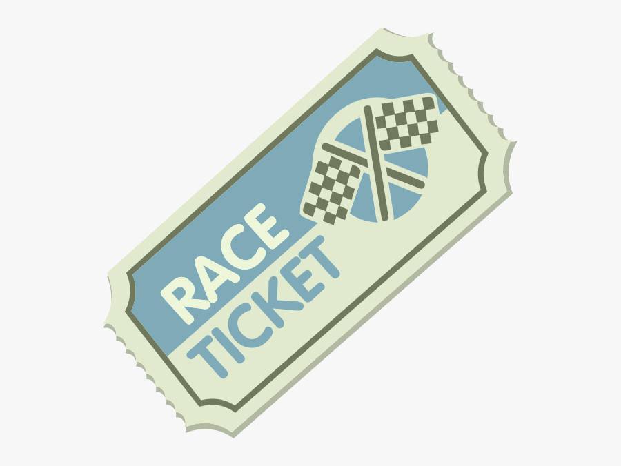 Race Ticket Svg Clip Arts - Racing Ticket Vector, Transparent Clipart