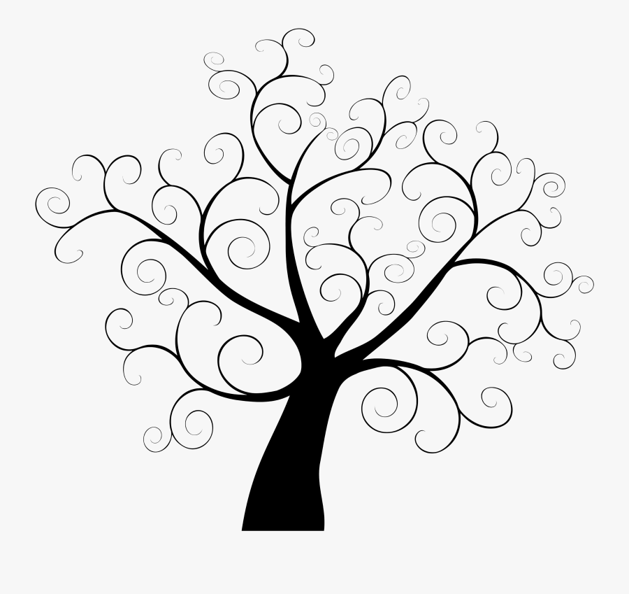 Transparent Fingerprint Clipart - Simple Family Tree Drawing, Transparent Clipart