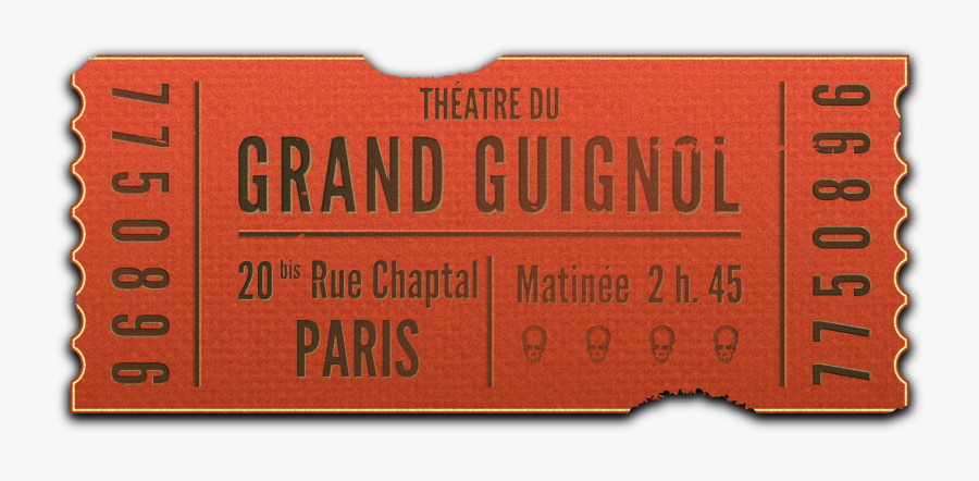 Grand Guignol Big Image - Orange, Transparent Clipart