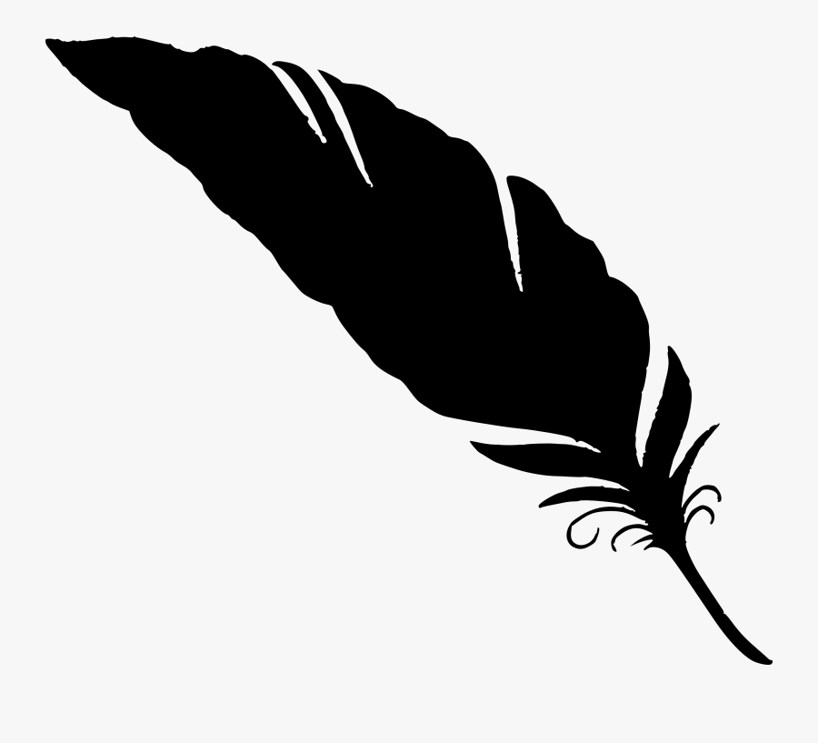 Transparent Tribal Feather Png - Feather Silhouette Transparent Background, Transparent Clipart