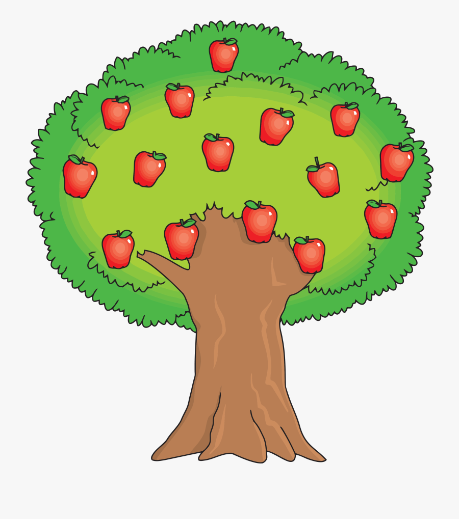 Family Tree Clip Art Templates Clipart Tree - Apple Tree Clipart, Transparent Clipart