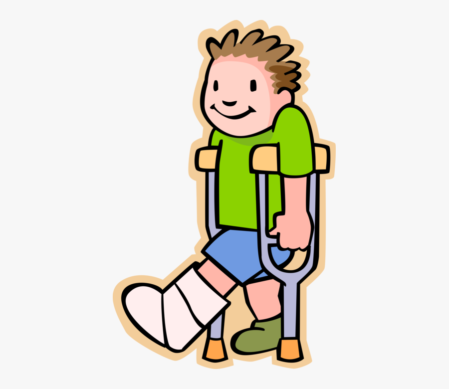 Vector Illustration Of Primary Or Elementary School - Transparent Broken Leg Clipart, Transparent Clipart