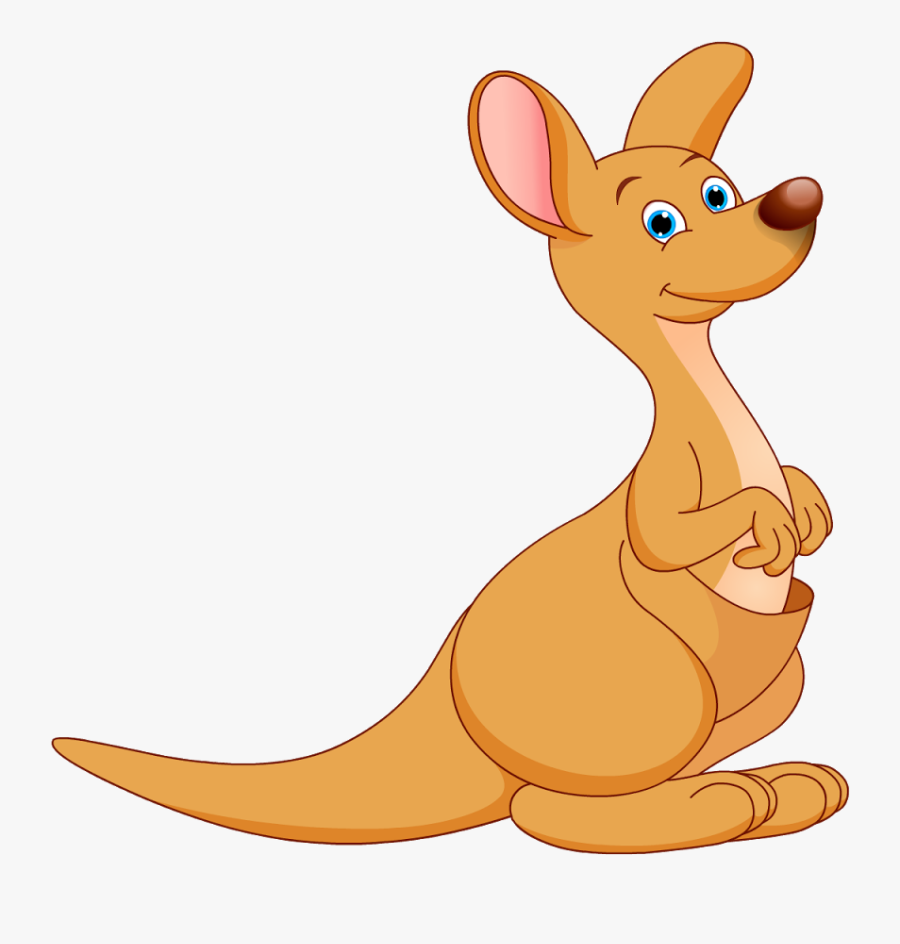 Clipart Animals Kangaroo - Cartoon Picture Of A Kangaroo, Transparent Clipart