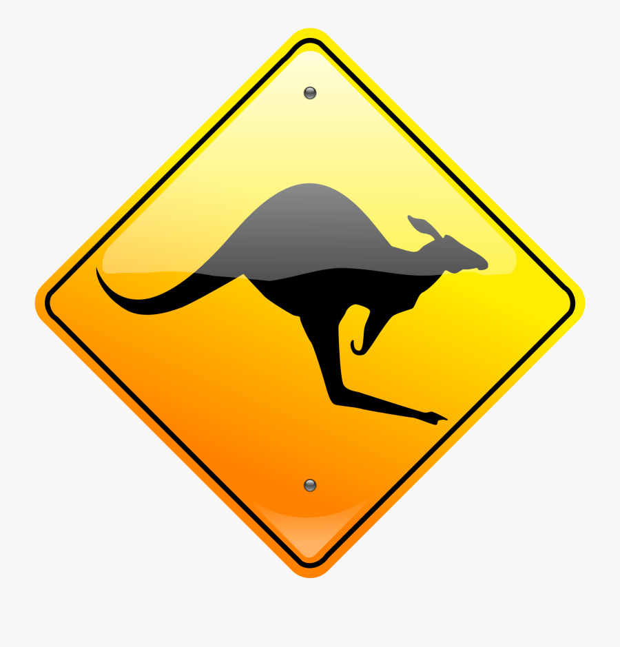 Kangaroo Sign , Free Transparent Clipart - ClipartKey