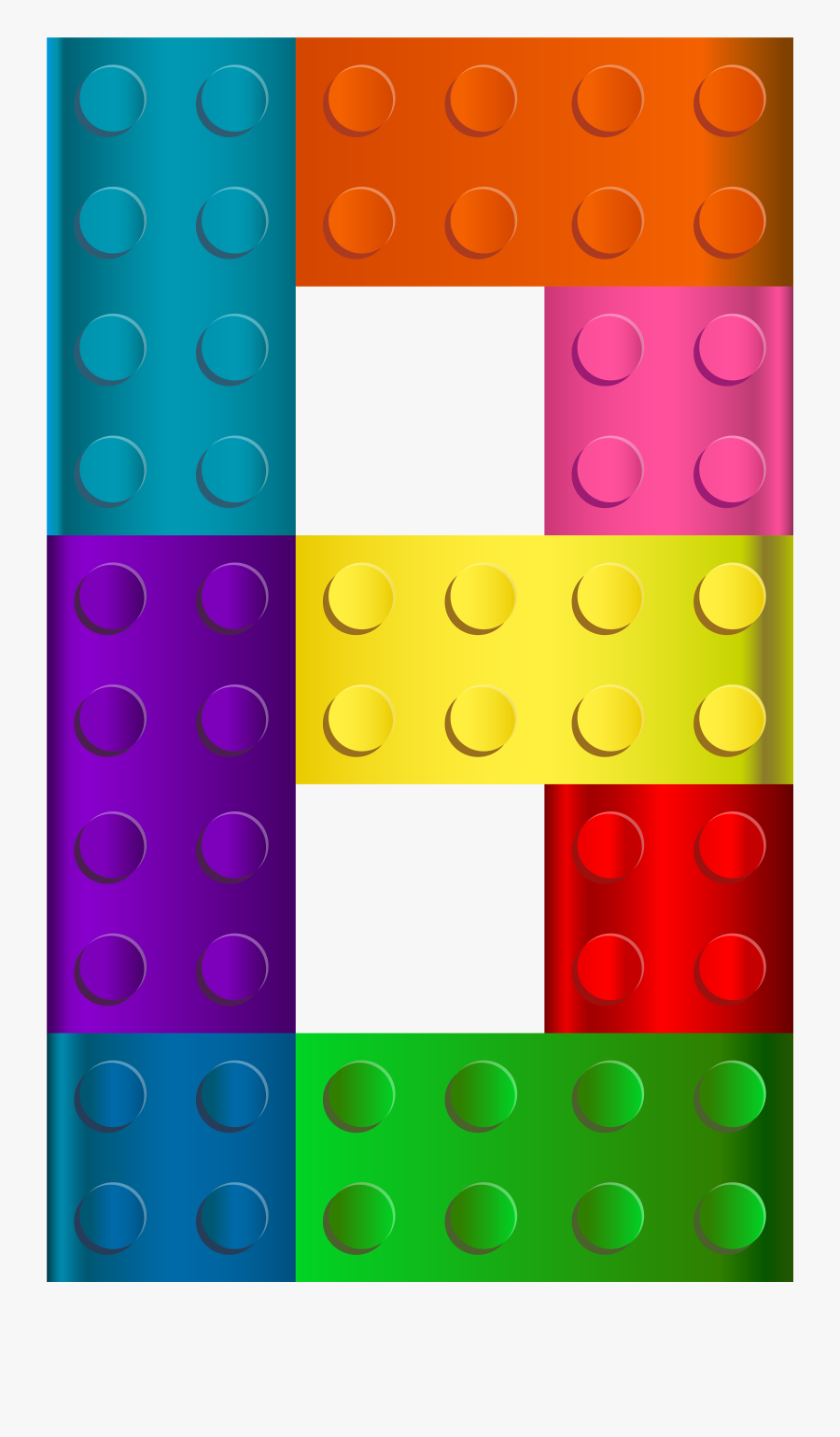 Lego Number Eight Png - Lego Numbers Png , Free Transparent Clipart