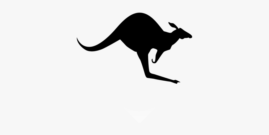 Kangaroo Silhouette Clip Art Free At Getdrawings - Kangaroo Sign, Transparent Clipart