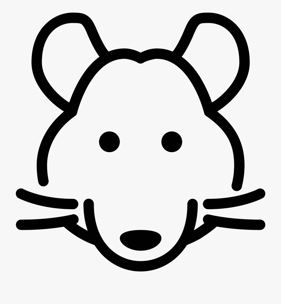 This Is An Icon Depicting The Year Of The Rat - Rat Head Clipart, Transparent Clipart