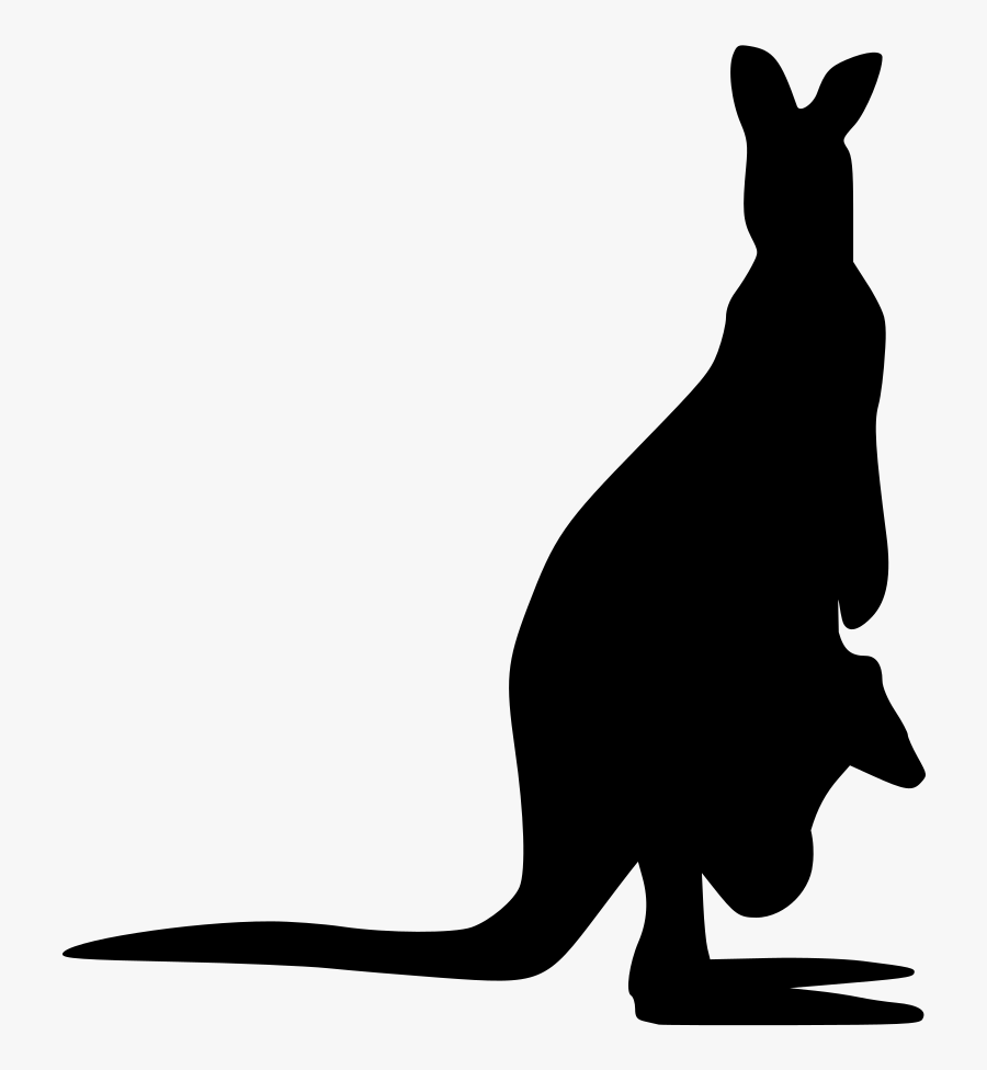 Vector Kangaroo Free - Kangaroo Vector, Transparent Clipart