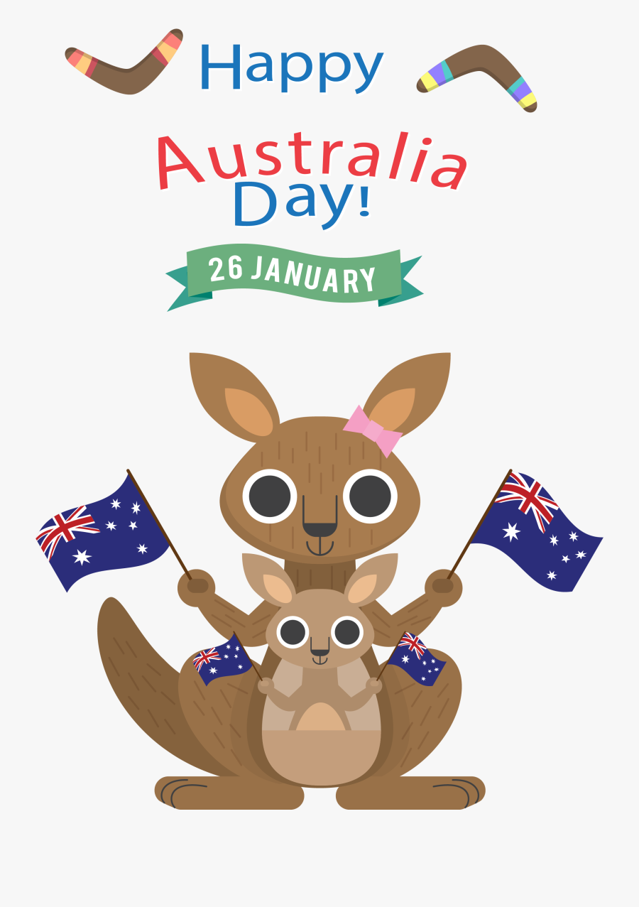 Australia Wall Kangaroo T-shirt Decal Vector In Clipart - Vectors Australia Day Png, Transparent Clipart