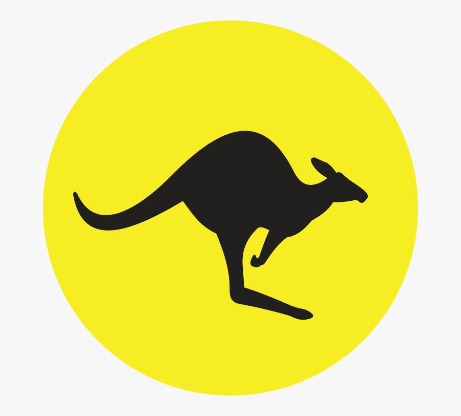 The Kangaroo Is The Fastest, Most Efficient Mammal - Kangaroo Sign, Transparent Clipart