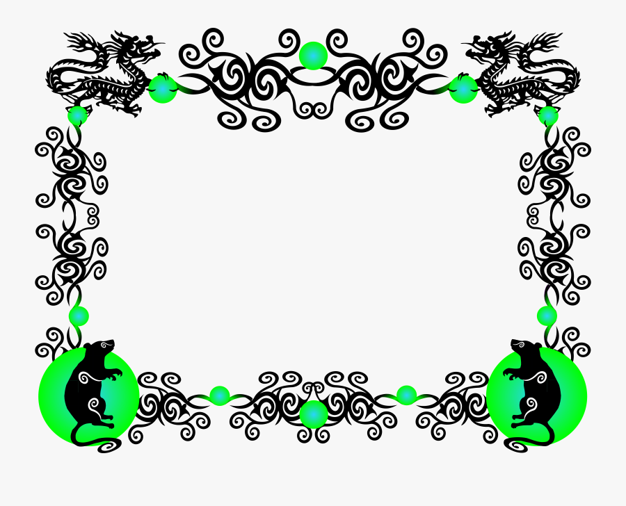 Transparent Clipart Border - Chinese Borders, Transparent Clipart