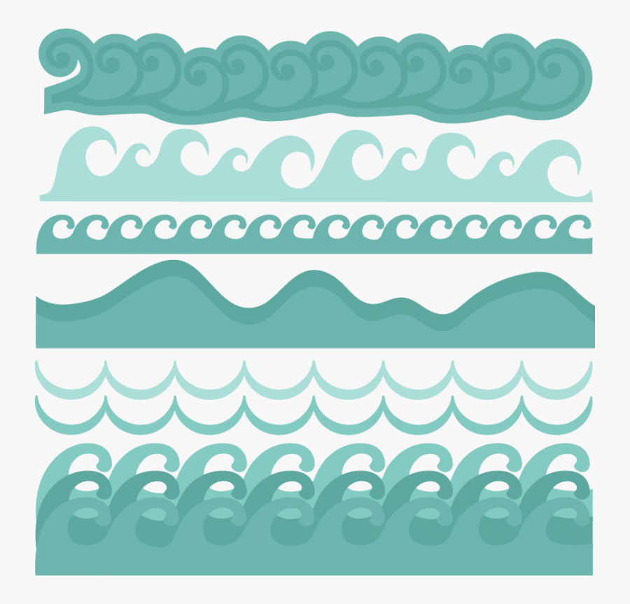 Wave Borders Svg Cut Files Beach Svg Cut Files Ocean Cute Waves Clip Art Free Transparent Clipart Clipartkey