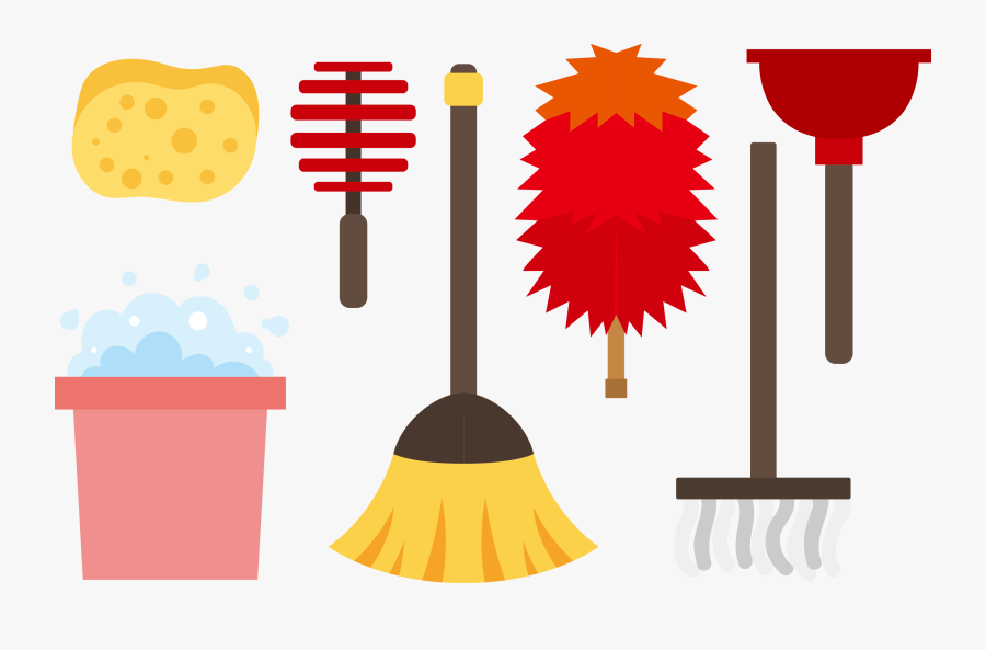 Transparent Broom Clipart - Kemoceng Clipart, Transparent Clipart