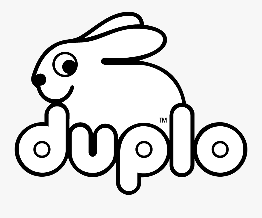 Duplo Lego Logo Black And White - Lego Duplo Logo, Transparent Clipart