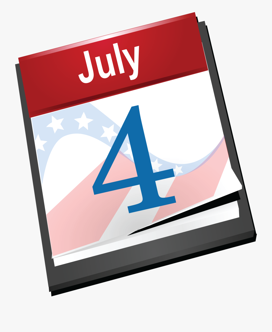 Free Clipart Of A Fourth Of July Calendar - Clipart Fourth Of July Calendar, Transparent Clipart