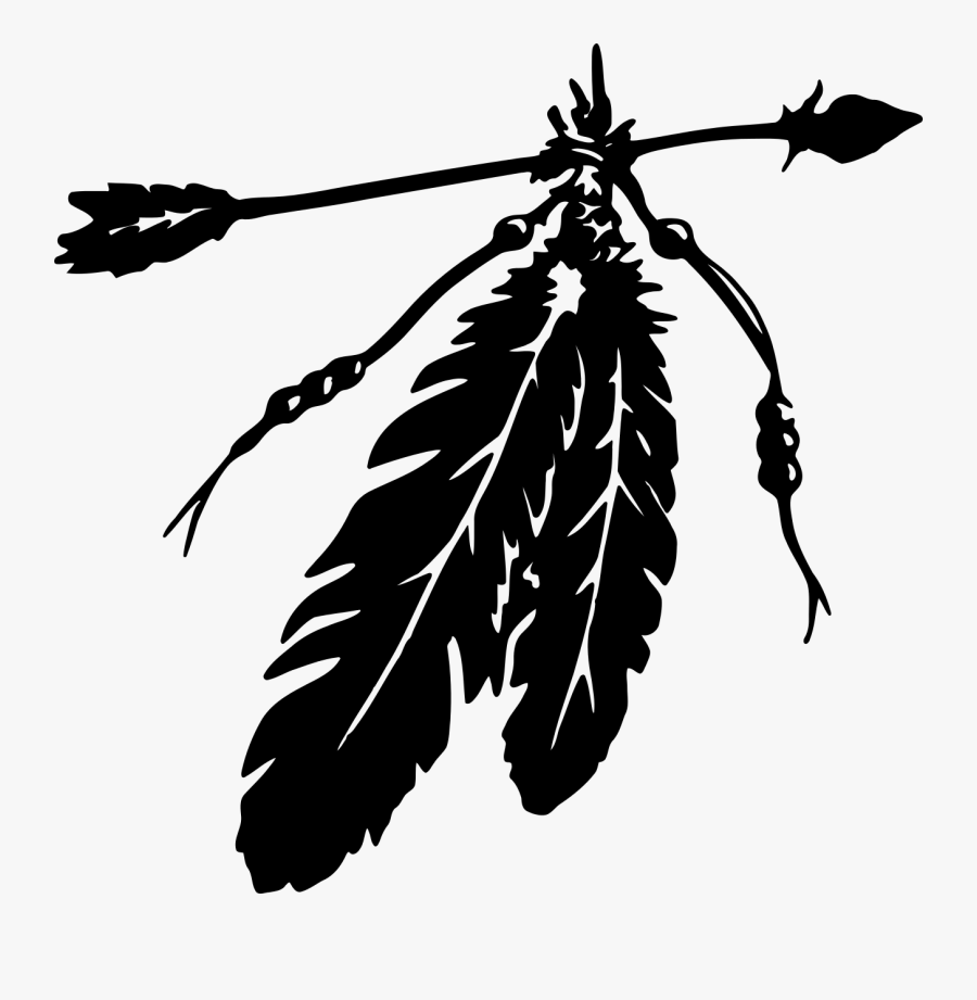 Clip Art Eagle Feather Clipart - Easy Native American Tattoos, Transparent Clipart