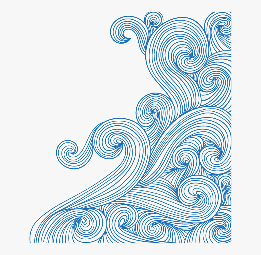 Clip Art Vector Wave For - Waves Doodle Transparent Background, Transparent Clipart