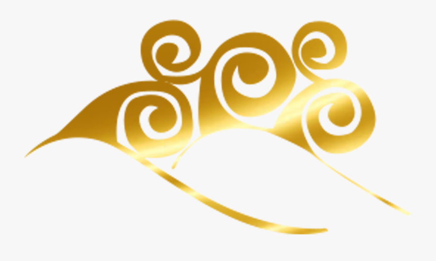 Wind Wave Clip Art - Golden Yellow Waves Png, Transparent Clipart