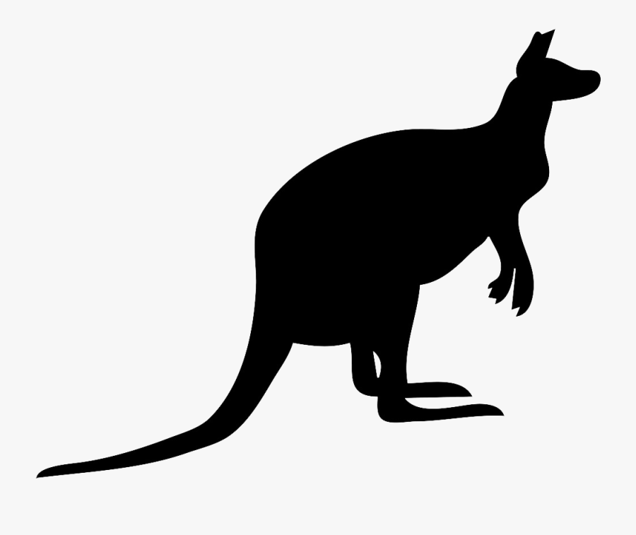 Kangaroo Silhouette Png Pic - Kangaroo Cleaning, Transparent Clipart