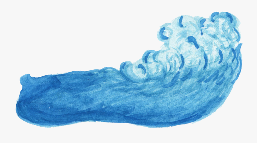 Wave Clipart Watercolor - Water Paint Png Transparent, Transparent Clipart