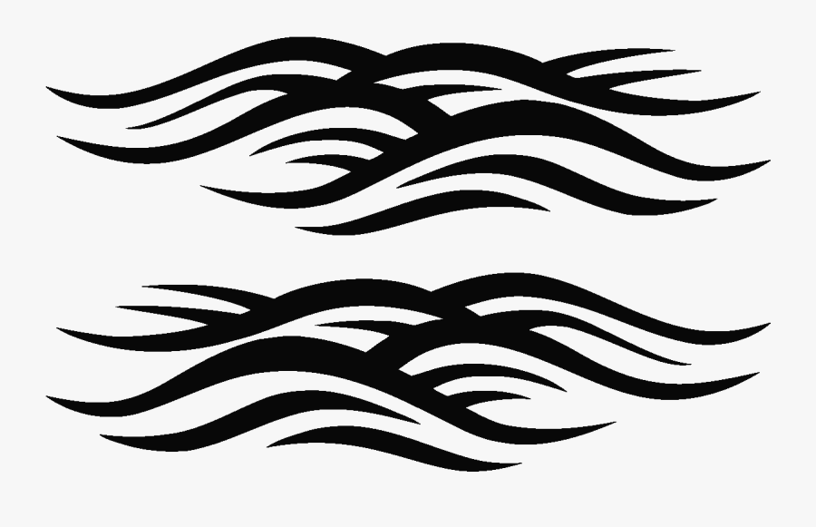 Drawing Cartoon Silhouette Wind Wave Clip Art - Wave Cartoon Black And White Png, Transparent Clipart