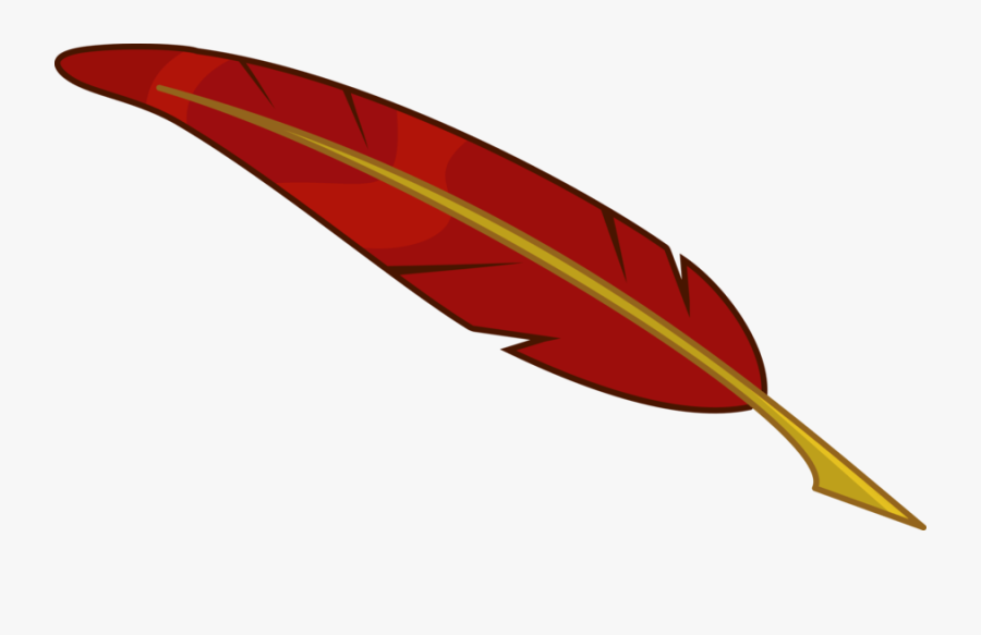 Poem Clipart Colored Feather Pen - Quill Clipart Transparent Background, Transparent Clipart