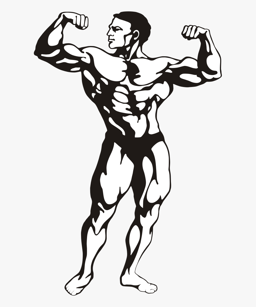 Fitness Svg Vector File, Vector Clip Art Svg File - Body Building Clip Art, Transparent Clipart