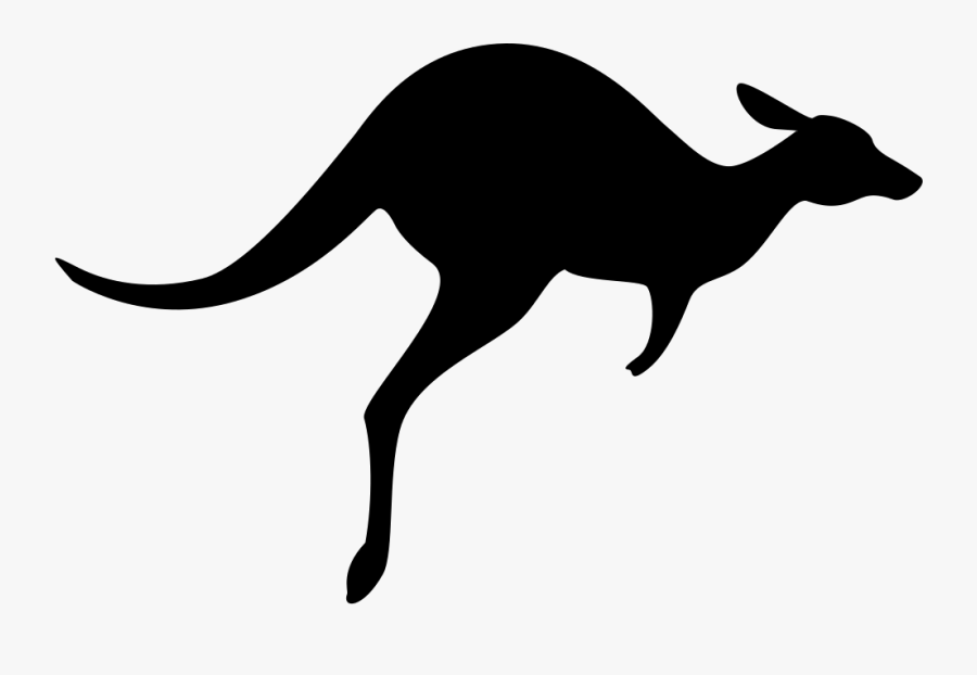 And White,line Art - Transparent Background Kangaroo Icon, Transparent Clipart