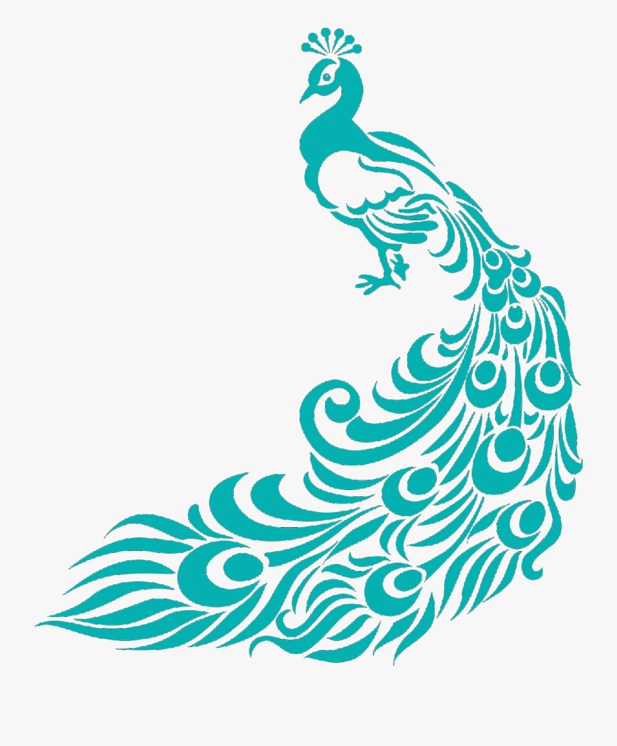 Simple Peacock Feather Clip Art - Vector Sri Lankan Traditional Art, Transparent Clipart