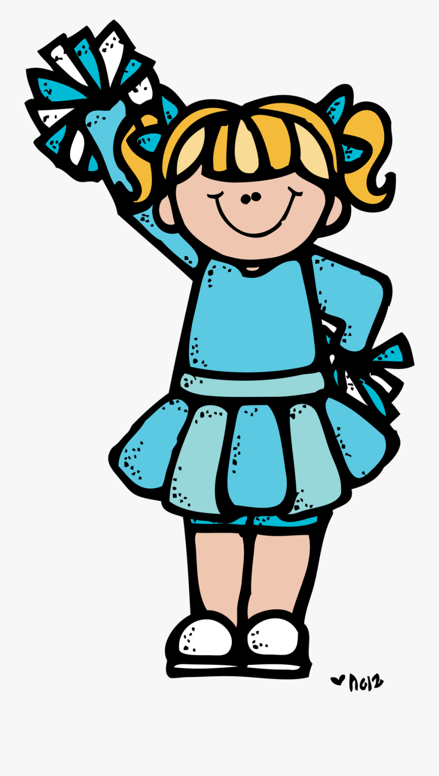 Kindergarten Clipart Gym - Melonheadz Cheerleader, Transparent Clipart