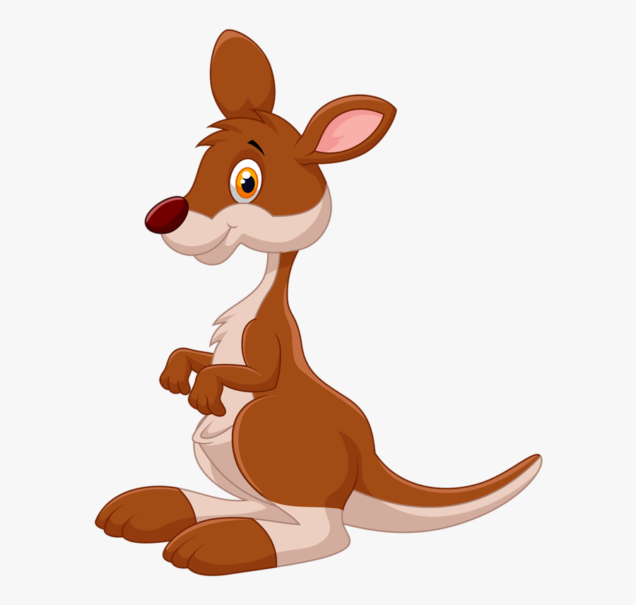 Clip Art Kangaroo Comic - Australian Animal Cartoon, Transparent Clipart