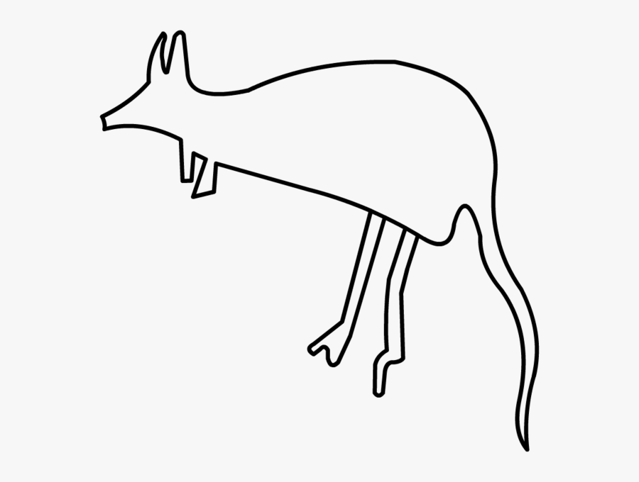 Kangaroo - Australian Easy To Draw Kangaroo, Transparent Clipart