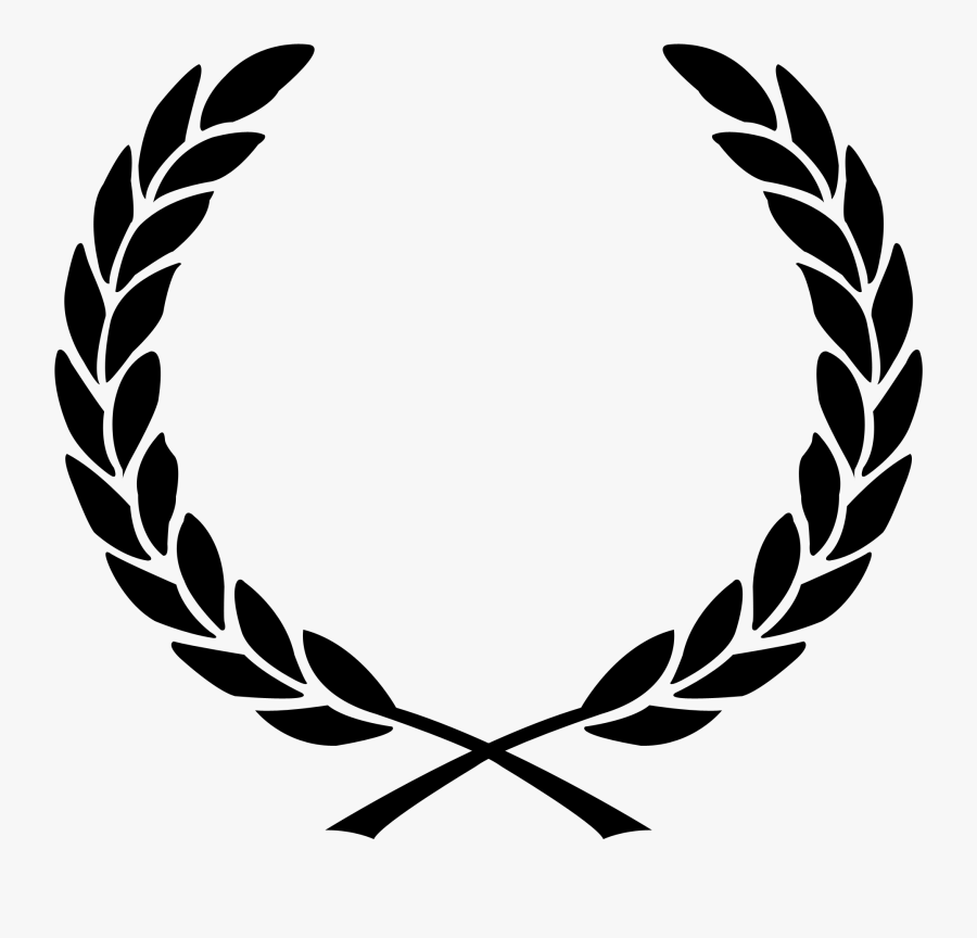 Vector Laurel Feather Graphic Royalty Free Library - Transparent Laurel Wreath Vector, Transparent Clipart