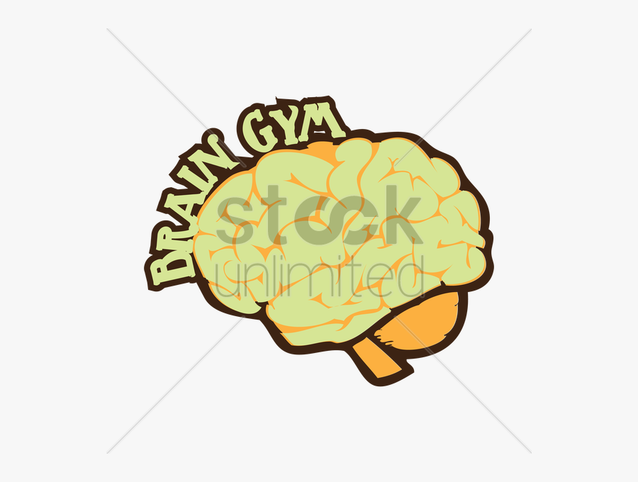 Human Brain With Brain Gym Words Vector Graphic Clipart, Transparent Clipart