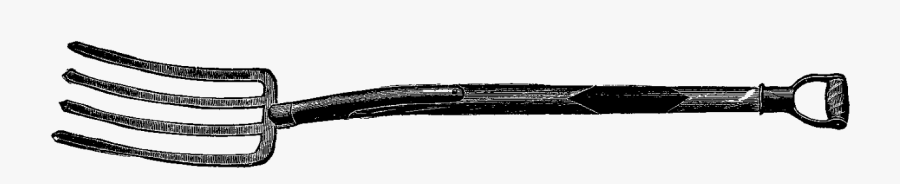 Fork Clipart Free Clip Art Of 9 Clipartwork - Garden Fork Drawing Png, Transparent Clipart