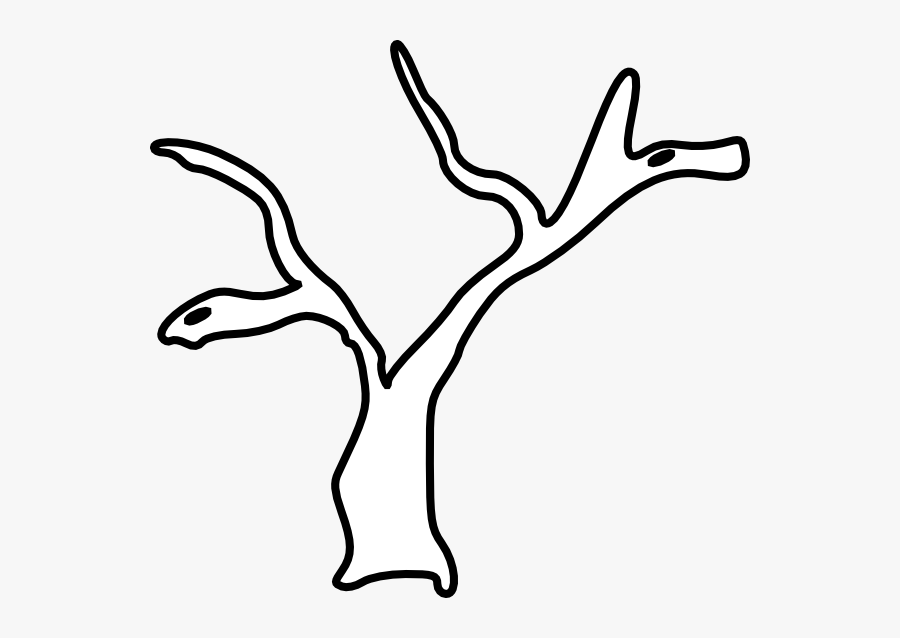 Tree Trunk Clip Art At Clker - Tree Branch Clipart Black And White, Transparent Clipart