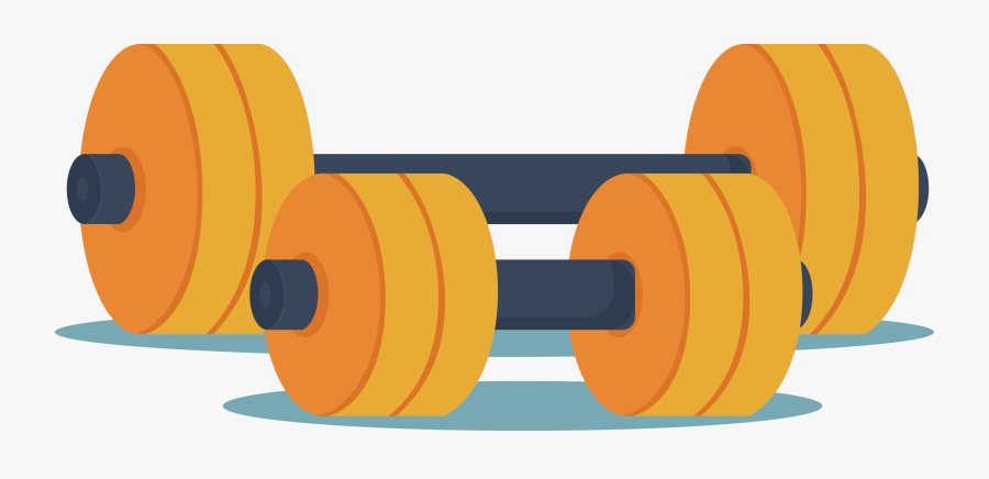 Dumbbell Euclidean Vector Clip Art - Гантели Вектор Пнг, Transparent Clipart