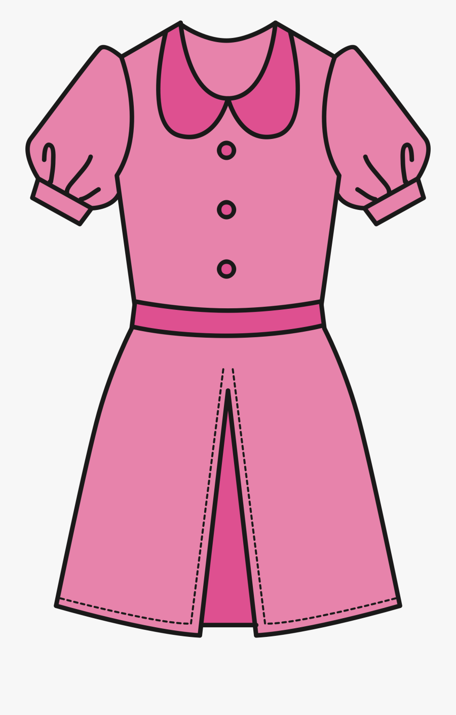 Dress Clipart Clipart Pink Dress - Clipart Of A Dress, Transparent Clipart