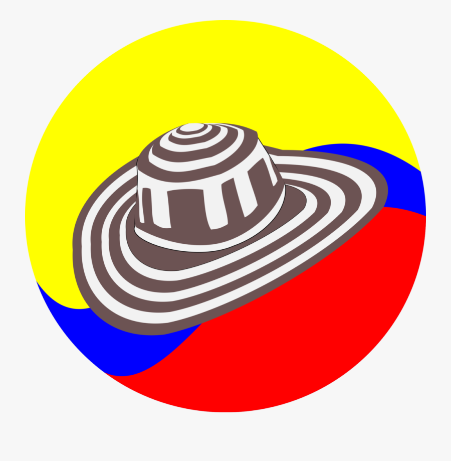 Sombrero Vueltiao - Sombrero Volteado Para Dibujar, Transparent Clipart