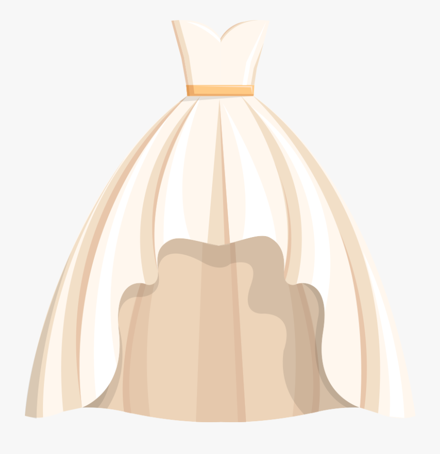Dress Wedding Free Png Hq Clipart - Wedding Gown Clipart Png, Transparent Clipart